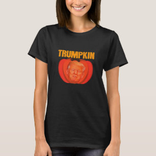 Trumpkin Halloween Kürbislaterne Graphic Funny T-Shirt