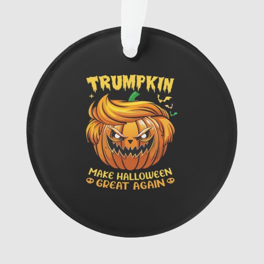 Trumpkin Halloween - Make Halloween Great Again Cl Ornament (Vorderseite)