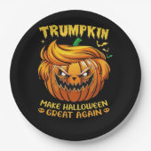 Trumpkin Halloween - Make Halloween Great Again Cl Pappteller (Vorderseite)