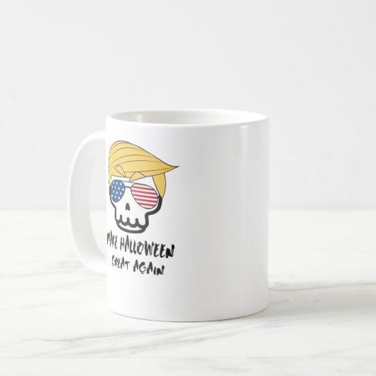 Trumpkin Halloween Make Halloween Great Again Funn Kaffeetasse (Vorderseite Links)