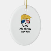 Trumpkin Halloween Make Halloween Great Again Funn Keramik Ornament (Rechts)
