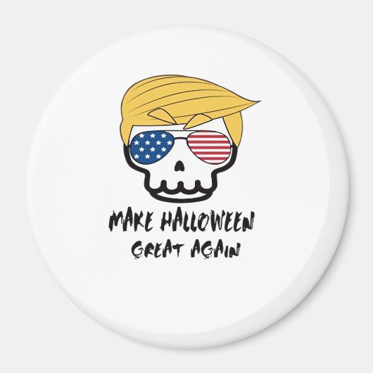 Trumpkin Halloween Make Halloween Great Again Funn Magnet (Vorne)