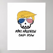 Trumpkin Halloween Make Halloween Great Again Funn Poster (Vorne)