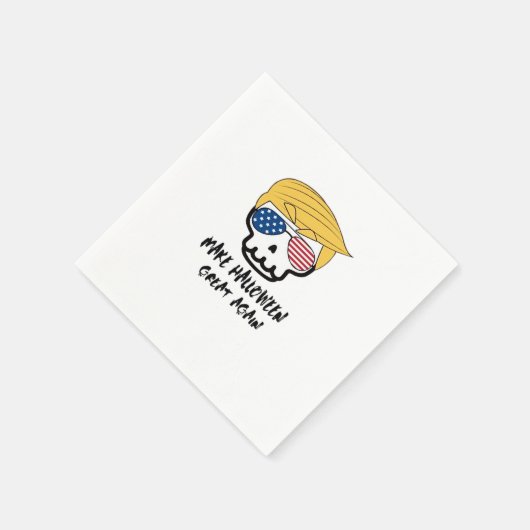 Trumpkin Halloween Make Halloween Great Again Funn Serviette (Ecke)