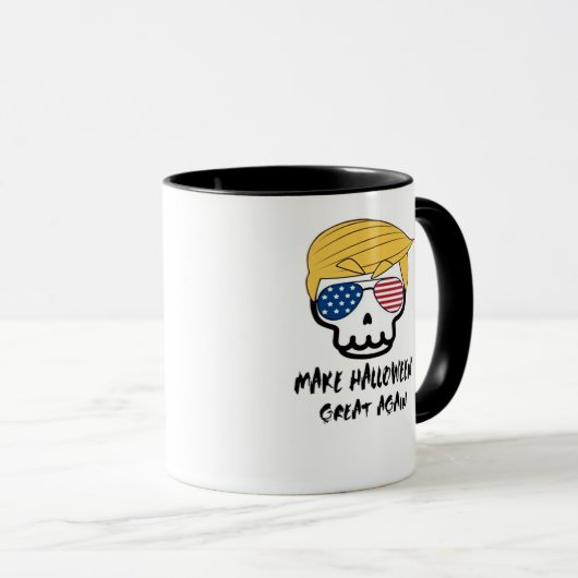 Trumpkin Halloween Make Halloween Great Again Funn Tasse (VorderseiteRechts)
