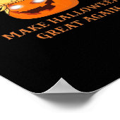 Trumpkin Halloween - Make Halloween Great Again Pu Poster (Ecke)