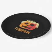 Trumpkin Halloween Pappteller (Schrägansicht)
