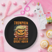Trumpkin Halloween Pumpkin Halloween Great Ag Pappteller (Party)