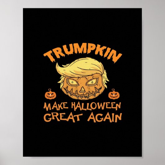 Trumpkin Halloween Pumpkin Poster (Vorne)