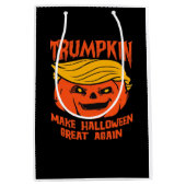 Trumpkin Halloween Pumpkin-Wahl Mittlere Geschenktüte (Vorderseite)