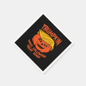 Trumpkin Halloween Pumpkin-Wahl Serviette (Ecke)