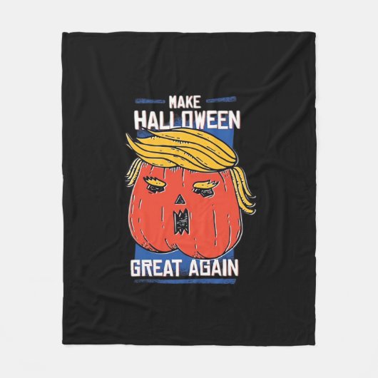 Trumpkin Halloween Pupmkin Classic Fleecedecke (Vorderseite)