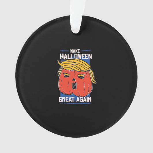 Trumpkin Halloween Pupmkin Classic Ornament (Vorderseite)