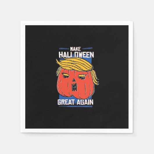 Trumpkin Halloween Pupmkin Classic Serviette (Vorderseite)