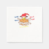 Trumpkin Halloween Wahldebatte und Joe Biden Serviette (Vorderseite)