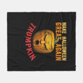 Trumpkin Halloween wieder groß - Funny Pumpki Fleecedecke (Vorderseite (Horizontal))