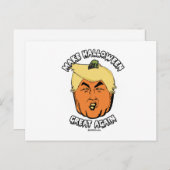 Trumpkin - Halloween wieder groß Postkarte (Vorne/Hinten)