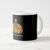 Trumpkin Halloween wieder Gym Fitness Funny Jumbo-Tasse (Vorderseite Rechts)