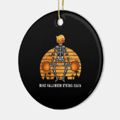 Trumpkin Halloween wieder Gym Fitness Funny Keramik Ornament (Links)