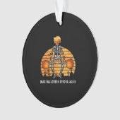 Trumpkin Halloween wieder Gym Fitness Funny Ornament (Vorderseite)