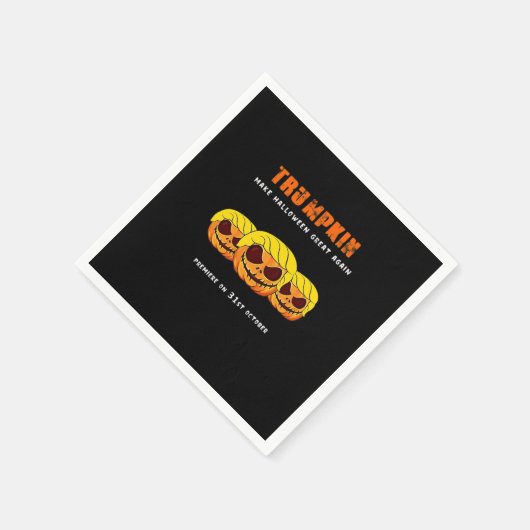 Trumpkin - Halloween wird wieder klassisch Serviette (Ecke)