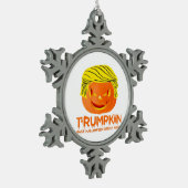 Trumpkin - Hast du Angst? Klassisch Schneeflocken Zinn-Ornament (Links)