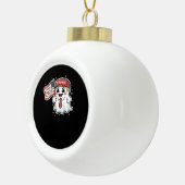 Trumpkin, ich werde immer gehosted, Halloween, Spo Keramik Kugel-Ornament (Rechts)