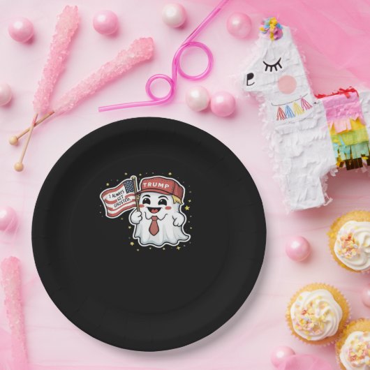 Trumpkin, ich werde immer gehosted, Halloween, Spo Pappteller (Party)