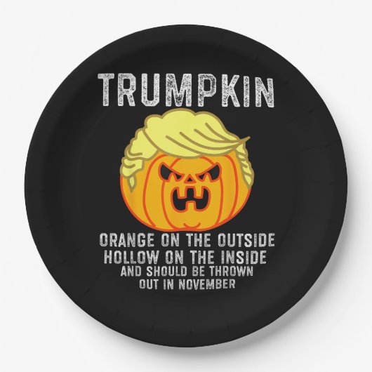 Trumpkin im Freien Pappteller (Vorderseite)