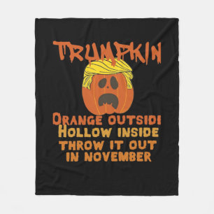 Trumpkin Inside Throw Out November Classic Fleecedecke