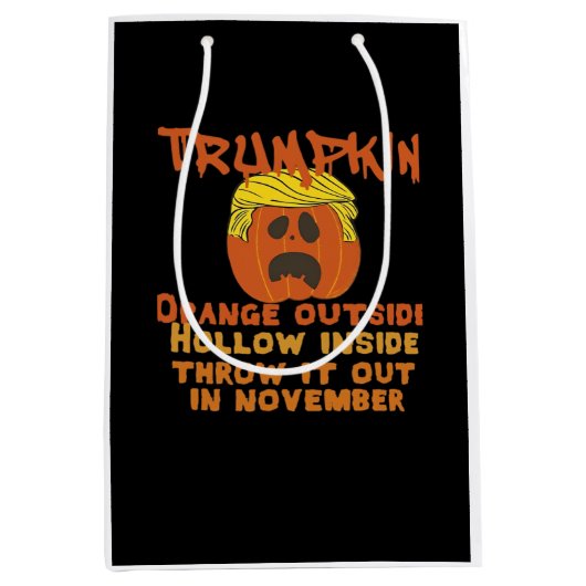 Trumpkin Inside Throw Out November Classic Mittlere Geschenktüte (Vorderseite)
