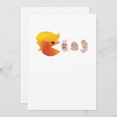 Trumpkin isst Demokraten Classic - Satirehalle Feiertagskarte (Vorne/Hinten)