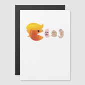 Trumpkin isst Demokraten Classic - Satirehalle Magnetkarte (Vorne/Hinten)