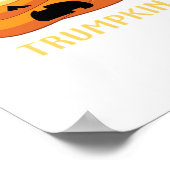 Trumpkin Kackte Funny Halloween Poster (Ecke)