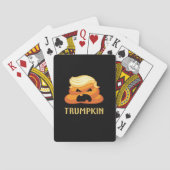 Trumpkin Kackte Funny Halloween Spielkarten (Rückseite)
