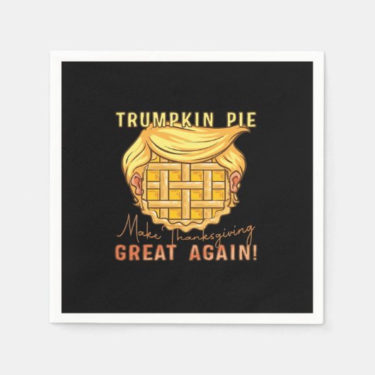 Trumpkin Kuchen Erntedank wieder groß machen!! Kla Serviette (Vorderseite)