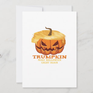Trumpkin Lustiger Halloween-Kürbis – Klassisches K Feiertagskarte