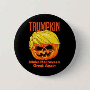 Trumpkin Lustiger Halloween-Kürbiskostüm Button