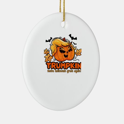 Trumpkin - Mache Halloween wieder groß! - Funny Ha Keramik Ornament (Rechts)