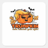 Trumpkin - Mache Halloween wieder groß! - Funny Ha Quadratischer Aufkleber (Vorderseite)