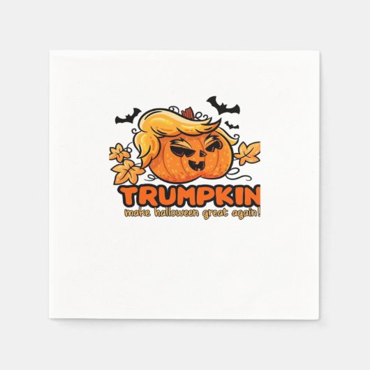 Trumpkin - Mache Halloween wieder groß! - Funny Ha Serviette (Vorderseite)