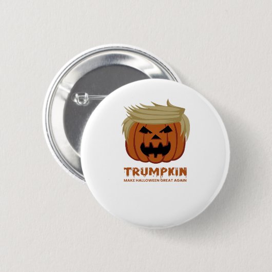 Trumpkin - Mache Halloweens wieder großartigen Sch Button (Vorne & Hinten)