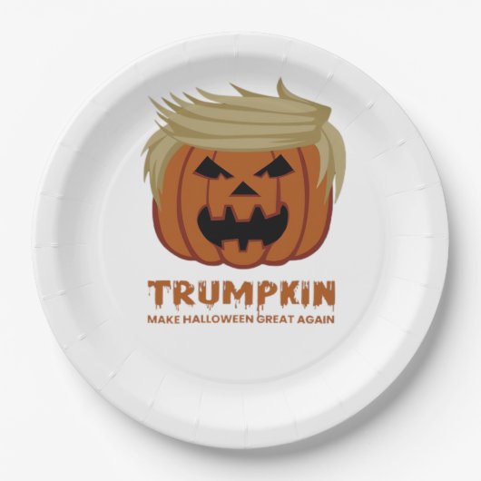 Trumpkin - Mache Halloweens wieder großartigen Sch Pappteller (Vorderseite)