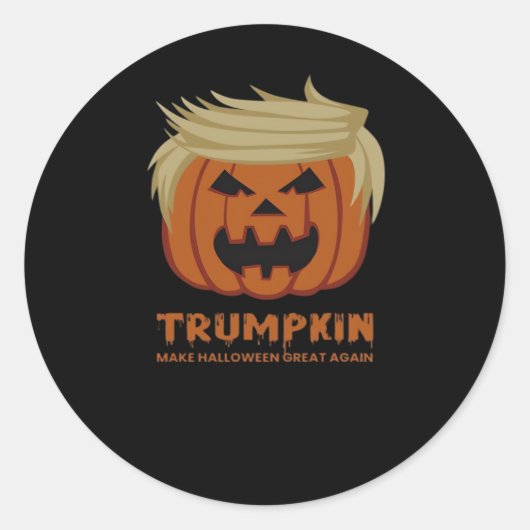 Trumpkin - Mache Halloweens wieder großartigen Sch Runder Aufkleber (Vorderseite)