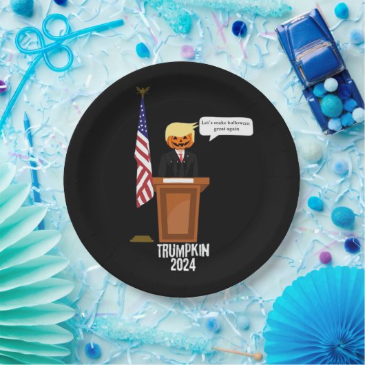 Trumpkin machen Halloween erneut zum Klassiker Pappteller (Party)