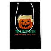 Trumpkin macht Halloween erneut zu einem Zitat Mittlere Geschenktüte (Vorderseite)