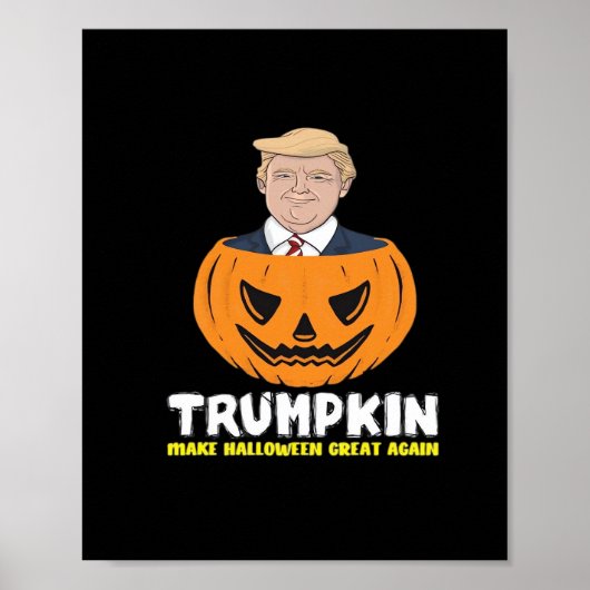 Trumpkin macht Halloween Great Again Classic - Sat Poster (Vorne)