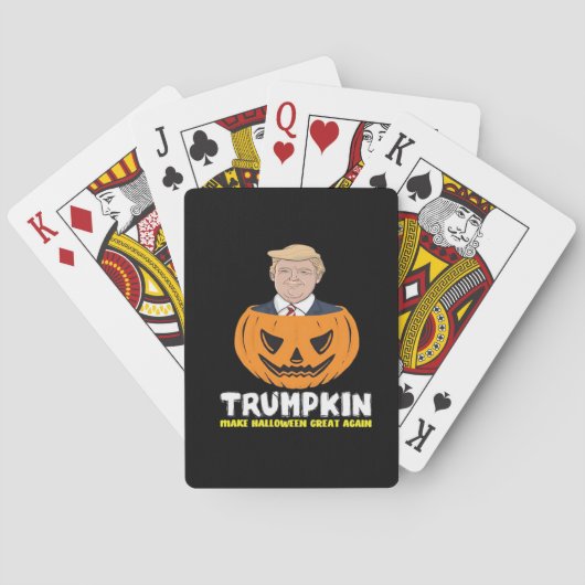 Trumpkin macht Halloween Great Again Classic - Sat Spielkarten (Rückseite)