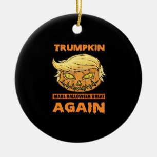 Trumpkin macht Halloween Great Again Funny Classic Keramik Ornament