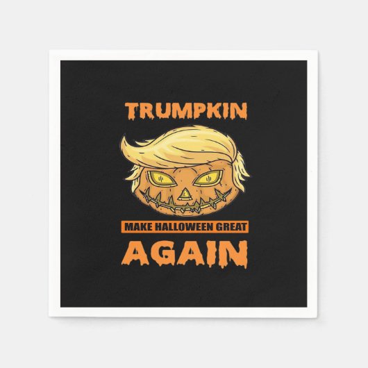 Trumpkin macht Halloween Great Again Funny Classic Serviette (Vorderseite)